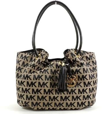 medium ring tote beige blau michael kors|michael kors neverfull tote.